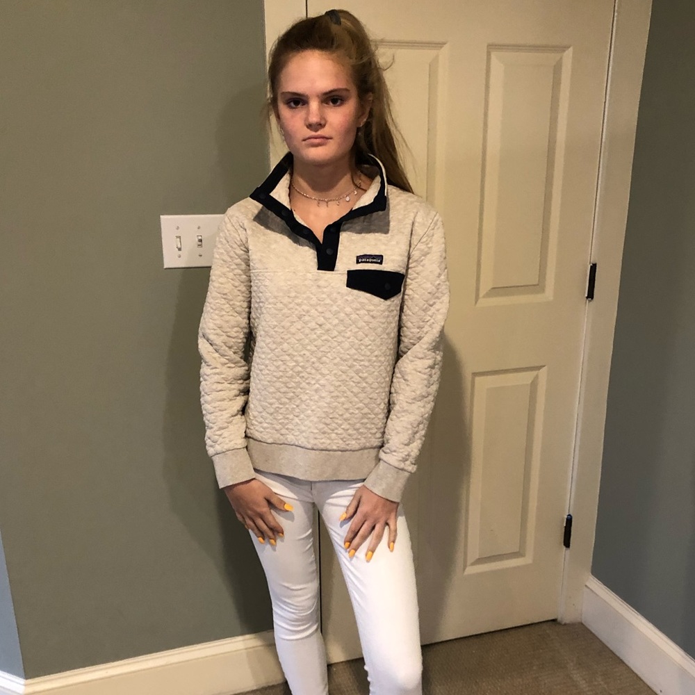 Patagonia pullover cotton jacket, oatmeal color YM